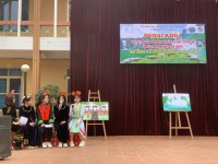 Hoạt động ngoại khóa tuyên truyền về CVĐC non nước Cao Bằng tại trường THPT Thành phố Cao Bằng