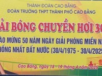TRƯỜNG THPT THÀNH PHỐ CAO BẰNG CHÀO MỪNG 50 NĂM NGÀY GIẢI PHÓNG MIỀN NAM, THỐNG NHẤT ĐẤT NƯỚC (30/4/1975 – 30/4/2025)