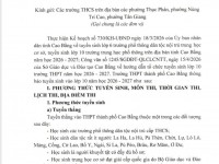 Đón chào các em 2k11 đến với ngôi trường THPT thành phố Cao Bằng