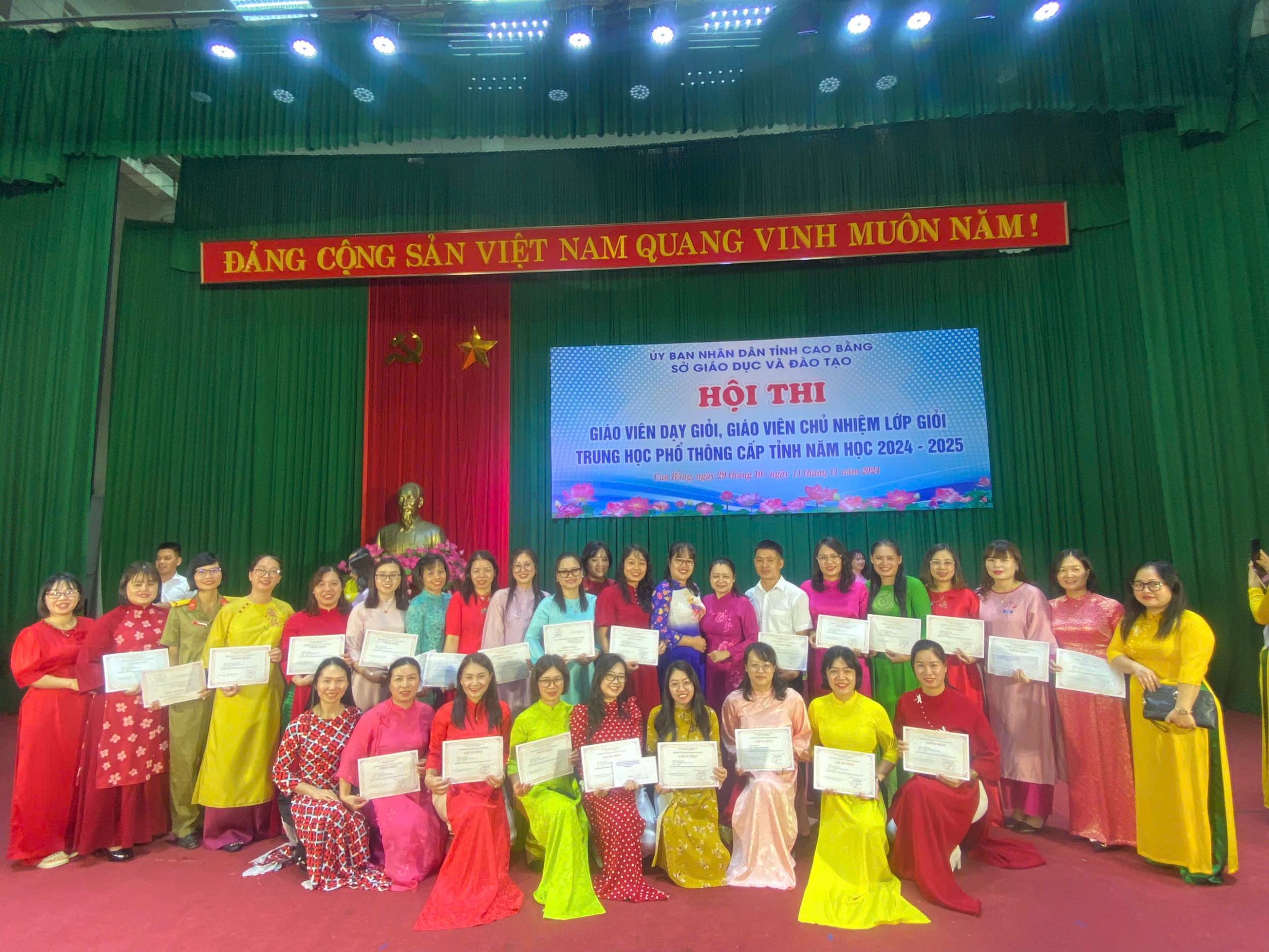 HỘI THI GIÁO VIÊN DẠY GIỎI, GIÁO VIÊN CHỦ NHIỆM GIỎI THPT CẤP TỈNH  NĂM HỌC 2024 - 2025